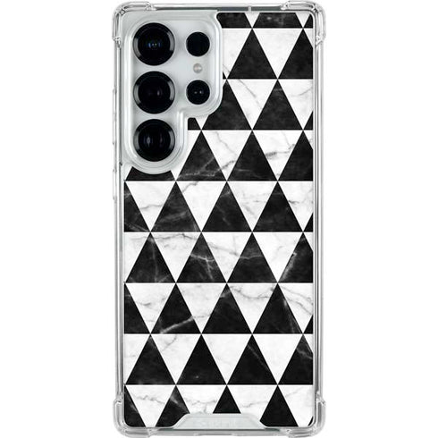 Geometric Marble Galaxy S25 Ultra Clear Case